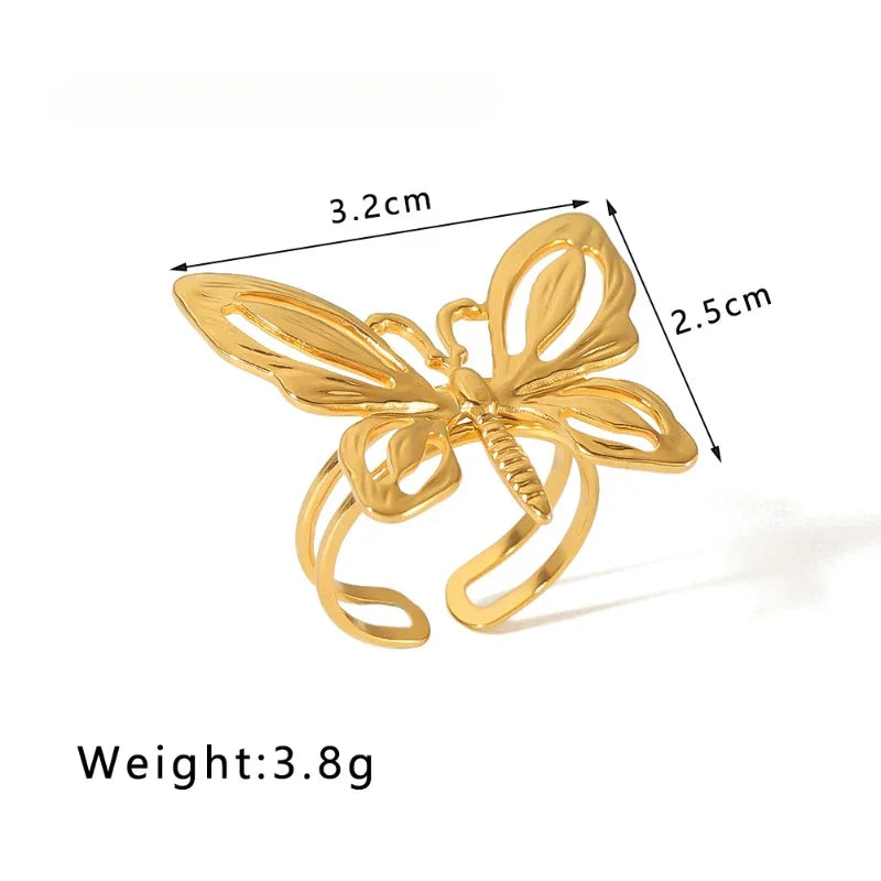 Uworld Fashion Imitation Pearl Stainless Steel Gold Color Ring for Women Engagement Party Gift Temperament Jewelry 2024